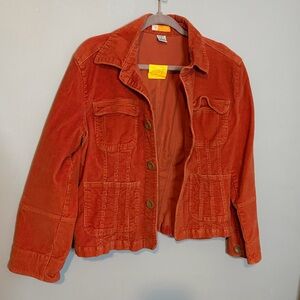 Tulle Women's Corduroy Utility Jacket - Burnt Orange
